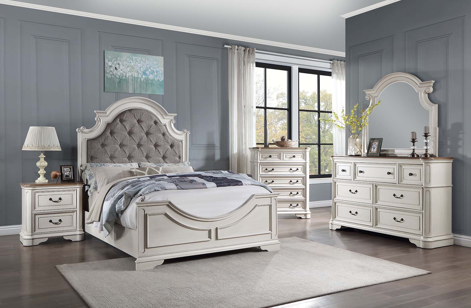 Florian Queen Bed 