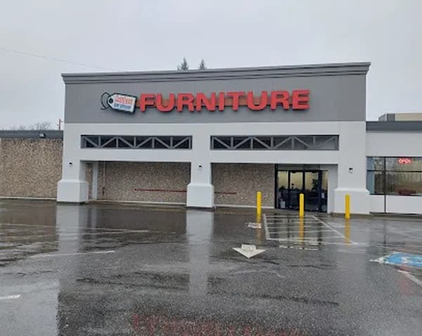 The CostLess Warehouse furniture storefront in Marysville, Washington